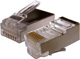 Коннектор Lanmaster (TWT-PL45/ S-8P8C-6V) FTP кат.6 RJ45 прозрачный (упак.:100шт) TWT-PL45/S-8P8C-6V