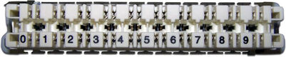Плинт Lanmaster TWT-LSA10P-DIS-5E 10 пар LSA-PROFIL размык. ABS пластик белый