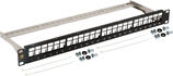 Патч-панель наборная Lanmaster LAN-PPN24OK-STP 19" 1U 24x FTP