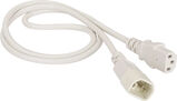 Шнур питания Lanmaster LAN-PP13/ 14-1.5-WH C13-С14 проводник.:3x0.75мм2 1.5м 220В 10А белый LAN-PP13/14-1.5-WH