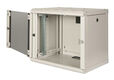 Шкаф коммутационный Lande Proline (LN-PR20U6060-LG-111) настенный 20U 600x600мм пер.дв.стекл задн.дв.стал.лист направл.под закл.гайки 100кг серый 495мм 43кг 996мм IP20 сталь