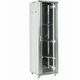 Шкаф коммутационный Rexant (04-2766-211) напольный 27U 600x600мм пер.дв.стекл металл 2 бок.пан. направл.под винты 800кг серый 56кг 230град. 1387мм IP20 сталь