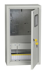 Щит распределительный IEK MKM35-N-12-31-ZO TITAN ЩУРн-3/ 12зо-1 36 УХЛ3 навесной 310мм 165мм 540мм 12мод. металл IP31 серый с возможностью установки счетчика (упак.:1шт)
