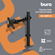 Кронштейн для мониторов ЖК Buro BU-M051-M черный 17