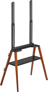 Подставка для телевизора Cactus CS-ST3645BKWN черный/ орех 43"-65" макс.40кг напольный