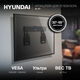 Кронштейн для телевизора Hyundai SL-X3 черный 32 Кронштейн для телевизора Hyundai SL-X3 черный 32