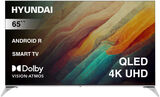 Телевизор QLED Hyundai 65" H-LED65QBU7500 Android TV Frameless черный/ серебристый 4K Ultra HD 60Hz DVB-T DVB-T2 DVB-C DVB-S DVB-S2 USB WiFi Smart TV
