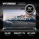 Телевизор QLED Hyundai 75 Телевизор QLED Hyundai 75