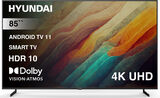 Телевизор LED Hyundai 85" H-LED85BU7007 Android TV Metal черный/ черный 4K Ultra HD 60Hz DVB-T DVB-T2 DVB-C DVB-S DVB-S2 USB WiFi Smart TV
