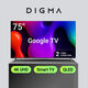Телевизор QLED Digma 75 Телевизор QLED Digma 75