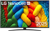 Телевизор LED LG 50" 50NANO81A6A.ARUG синяя сажа 4K Ultra HD 60Hz DVB-T DVB-T2 DVB-C DVB-S DVB-S2 USB WiFi Smart TV