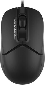 Мышь A4Tech Fstyler FM12S черный оптическая 1200dpi silent USB 3but (FM12S BLACK) FM12S  BLACK