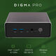 Неттоп Digma Pro Minimax U1 i5 1235U (1.3) 8Gb SSD256Gb Iris Xe Windows 11 Pro GbitEth WiFi BT 60W темно-серый/черный (DPP5-8CXW02)