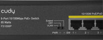 Коммутатор Cudy FS1006P (L2) 6x100Мбит/с 4PoE+ 60W неуправляемый