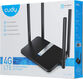 Роутер беспроводной Cudy LT500 AC1200 10/100BASE-TX/4G cat.4 черный