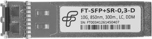 Трансивер Future Technologies FT-SFP+SR-0,3-D SFP+ MM 10Гбит/с Tx:850нм до 0.3км Трансивер Future Technologies FT-SFP+SR-0,3-D SFP+ MM 10Гбит/с Tx:850нм до 0.3км