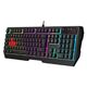 Клавиатура A4Tech Bloody B140N черный USB Multimedia for gamer LED (подставка для запястий) (B140N)