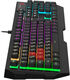 Клавиатура A4Tech Bloody B140N черный USB Multimedia for gamer LED (подставка для запястий) (B140N)
