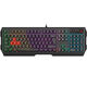 Клавиатура A4Tech Bloody B140N черный USB Multimedia for gamer LED (подставка для запястий) (B140N)