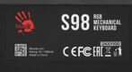 Клавиатура A4Tech Bloody S98 механическая желтый/серый USB for gamer LED (SPORTS LIME)