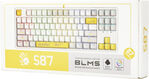 Клавиатура A4Tech Bloody S87 Energy механическая белый/желтый USB for gamer LED (S87 USB ENERGY WHITE) Клавиатура A4Tech Bloody S87 Energy механическая белый/желтый USB for gamer LED (S87 USB ENERGY WHITE)