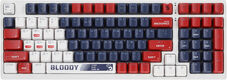 Клавиатура A4Tech Bloody S98 Sports Navy BLMS Plus механическая синий/белый USB for gamer LED (S98 SPORTS NAVY BLMS RED PLUS) Клавиатура A4Tech Bloody S98 Sports Navy BLMS Plus механическая синий/белый USB for gamer LED (S98 SPORTS NAVY BLMS RED PLUS)