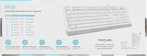 Клавиатура A4Tech Fstyler FK10 белый/серый USB (FK10 WHITE)