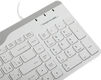 Клавиатура A4Tech Fstyler FK25 белый/серый USB slim