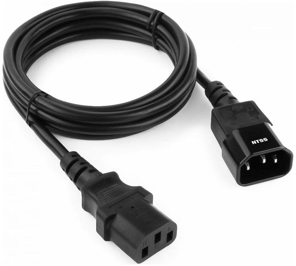 Шнур питания NTSS NTSS-PC13142 C13-С14 проводник.:3x0.75мм2 1.8м 220/ 250В 10А черный