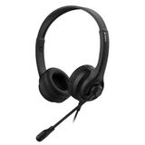 черный 2м накладные USB оголовье A4Tech HU-8
