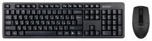 A4Tech
A-4Tech Клавиатура + мышь 3330N клав:черный мышь:черный USB беспроводная Multimedia [1599046]
