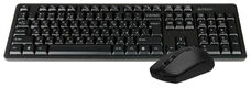 A4Tech
A-4Tech Клавиатура + мышь 3330N клав:черный мышь:черный USB беспроводная Multimedia [1599046]