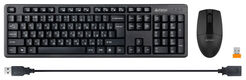 A4Tech
A-4Tech Клавиатура + мышь 3330N клав:черный мышь:черный USB беспроводная Multimedia [1599046]