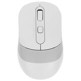 Мышь A4Tech Fstyler FB10C белый/ серый оптическая (2400dpi) беспроводная BT/ Radio USB (4but) [1583792] FB10C GRAYISH WHITE