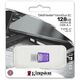 Kingston USB Drive 128Gb DataTraveler microDuo 3C DTDUO3CG3/128GB USB3.0 фиолетовый