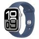 Apple Watch Series 10 42mm Silver Aluminium Case with Denim Sport Band - S/M (MWWA3ZP/A)