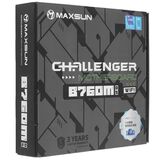 MAXSUN MS-Challenger B760M D5 WIFI (Socket 1700, mATX, 2*DDR5, VGA/ HDMI, 3*SATA3, 2*M.2, 1*PCIEx16/ 1*PCIEx1, 2*USB2.0, 4*USB 3.2, LAN 1*1G, Bluetooth, Wi-Fi 802.11ax, RTL)
