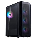 XPG VALOR AIR Plus black / ATX / tempered glass / 4x 120mm ARGB fans/ front magnet filter/ VALORAIRPLUSMTA-BKCWW