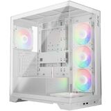XPG INVADER X WHITE (INVADERXMT-WHCWW) Mid-Tower Gaming ATX PC Case with Panoramic View
