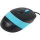 Мышь A4Tech Fstyler FM10 черный/синий оптическая 1600dpi USB 4but (FM10 BLUE)