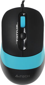 Мышь A4Tech Fstyler FM10 черный/ синий оптическая 1600dpi USB 4but (FM10 BLUE)