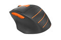 Мышь A4Tech Fstyler FG30S серый/оранжевый оптическая 2000dpi silent беспров. USB 6but (FG30S ORANGE)