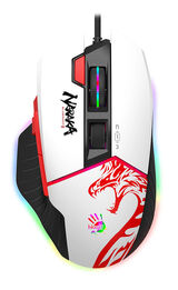 Мышь A4Tech Bloody W95 Max Naraka белый/ рисунок оптическая 12000dpi USB 6but