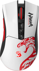 Мышь A4Tech Bloody R90 Plus Naraka белый/ рисунок оптическая 5000dpi беспров. USB 7but