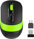 Мышь A4Tech Fstyler FG10CS Air черный/зеленый оптическая 2000dpi silent беспров. USB для ноутбука 4but (FG10CS AIR SPORTS GREEN)