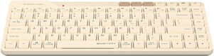 Клавиатура A4Tech Fstyler FBK26C AS бежевый USB беспроводная BT/Radio slim Multimedia (FBK26C AS) Клавиатура A4Tech Fstyler FBK26C AS бежевый USB беспроводная BT/Radio slim Multimedia (FBK26C AS)