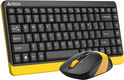 Клавиатура + мышь A4Tech Fstyler FG1110 клав:черный/желтый мышь:черный/желтый USB беспроводная Multimedia (FG1110 BUMBLEBEE) Клавиатура + мышь A4Tech Fstyler FG1110 клав:черный/желтый мышь:черный/желтый USB беспроводная Multimedia (FG1110 BUMBLEBEE)
