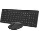 Клавиатура + мышь A4Tech Fstyler FG2300 Air2 клав:черный мышь:черный USB беспроводная slim (FG2300 AIR2 BLACK)