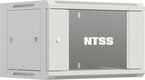 Шкаф коммутационный NTSS Премиум (NTSS-W6U6045GS-2) настенный 6U 600x450мм пер.дв.стекл 60кг серый 365мм 16кг 220град. 370мм IP20 сталь