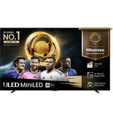 Телевизор QLED Hisense 100" 100U7Q PRO темно-серый 4K Ultra HD 144Hz DVB-T DVB-T2 DVB-C DVB-S DVB-S2 USB WiFi Smart TV